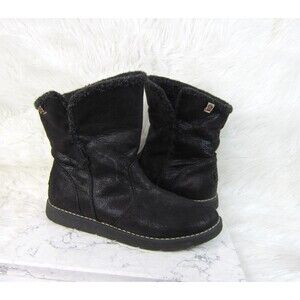 BOBS from Skechers Black Alpine Puddle Jump Winter Boots Women's Size 7.5